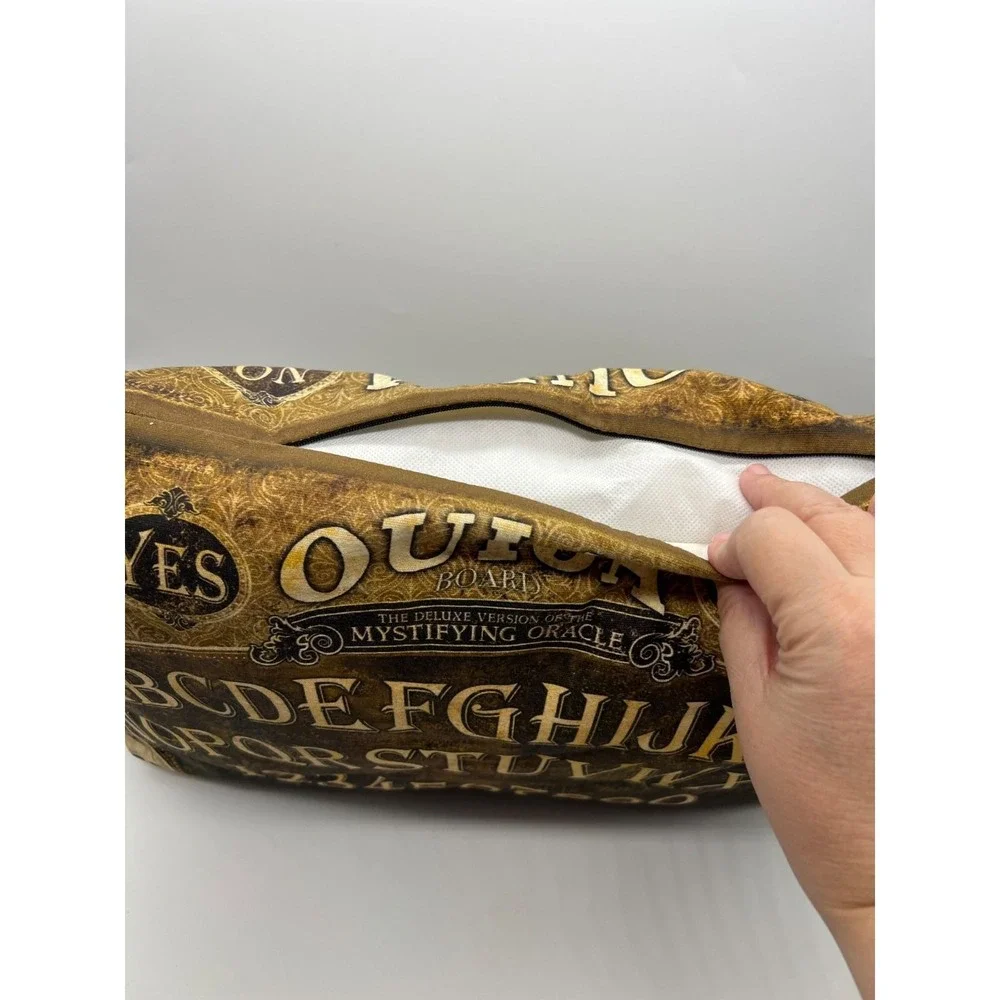 Ouija Board Mystifying Oracle Pillow Gothic Dark Academia Front Back Printed